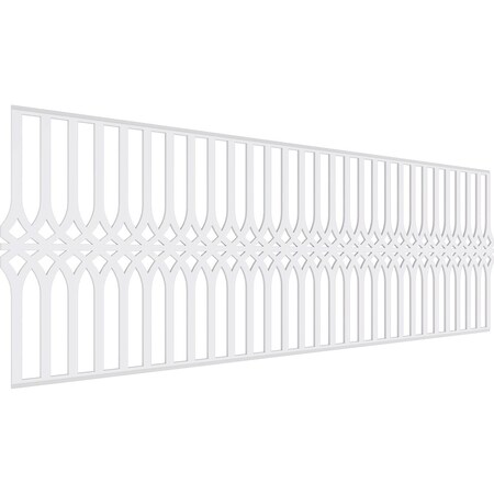 Ekena Millwork Set of Four Panels for 94 1/2"W x 32 1/4"H Cedar Park Fretwork Wainscot Wall Paneling WPKP16X01X47CRP